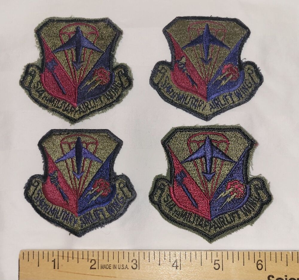 Lot of 4 Original 514th MAW Military Airlift Wing USAF Patches